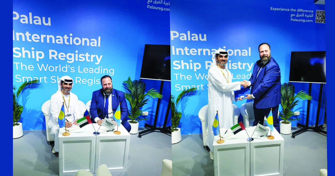 “Tasneef signed RO agreement with Palau International Ship Registry in  Jun 2023”