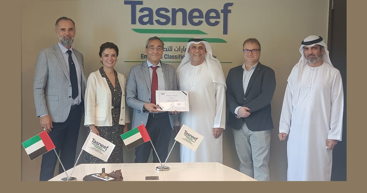 “Tasneef has thanked Andrea Di Bella for his support during his time in UAE as Marine Senior Director of RINA Middle East.”